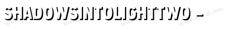 ShadowsIntoLightTwo 字体转换